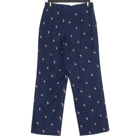 David Brooks Pants Vintage Chino Sailboat Preppy Nautical Coastal Grandma Blue 8 - Picture 5 of 5